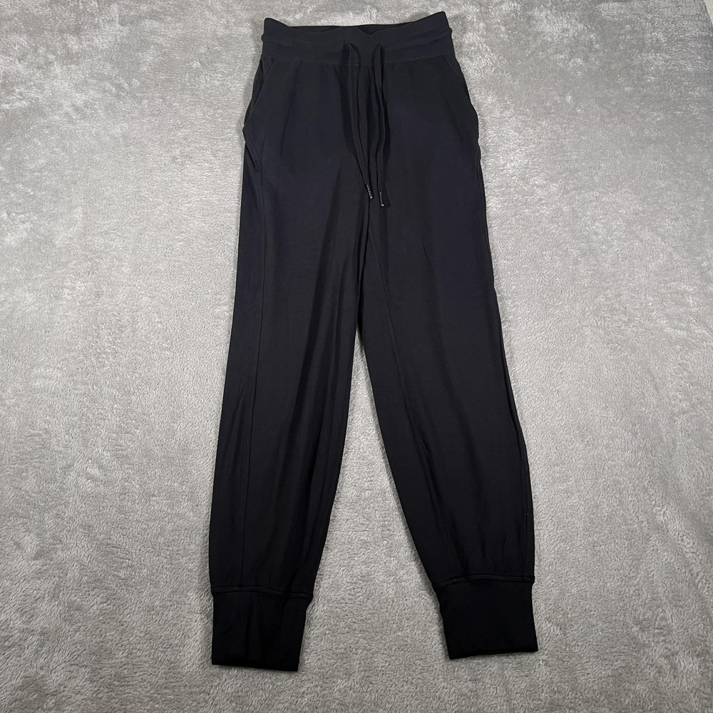 Lululemon Jogger Pants Womens 2 Black Ready to Rula High Rise Drawstring 28"